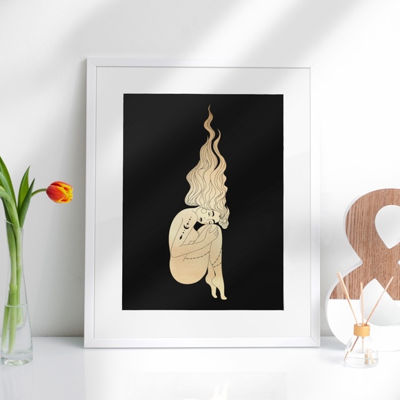 Virgo Wall Art Celestial Zodiac Print Poster Unframed - Picture 2 of 5